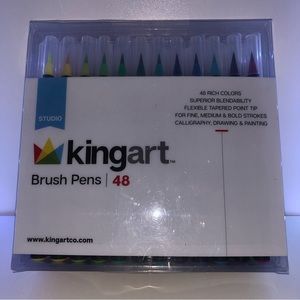 Kingart 48 count Brush Pens